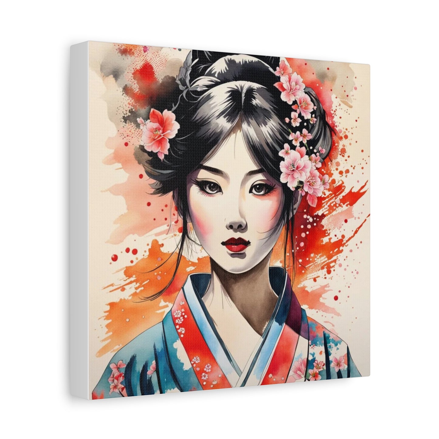 Geisha Asian Abstract Art
