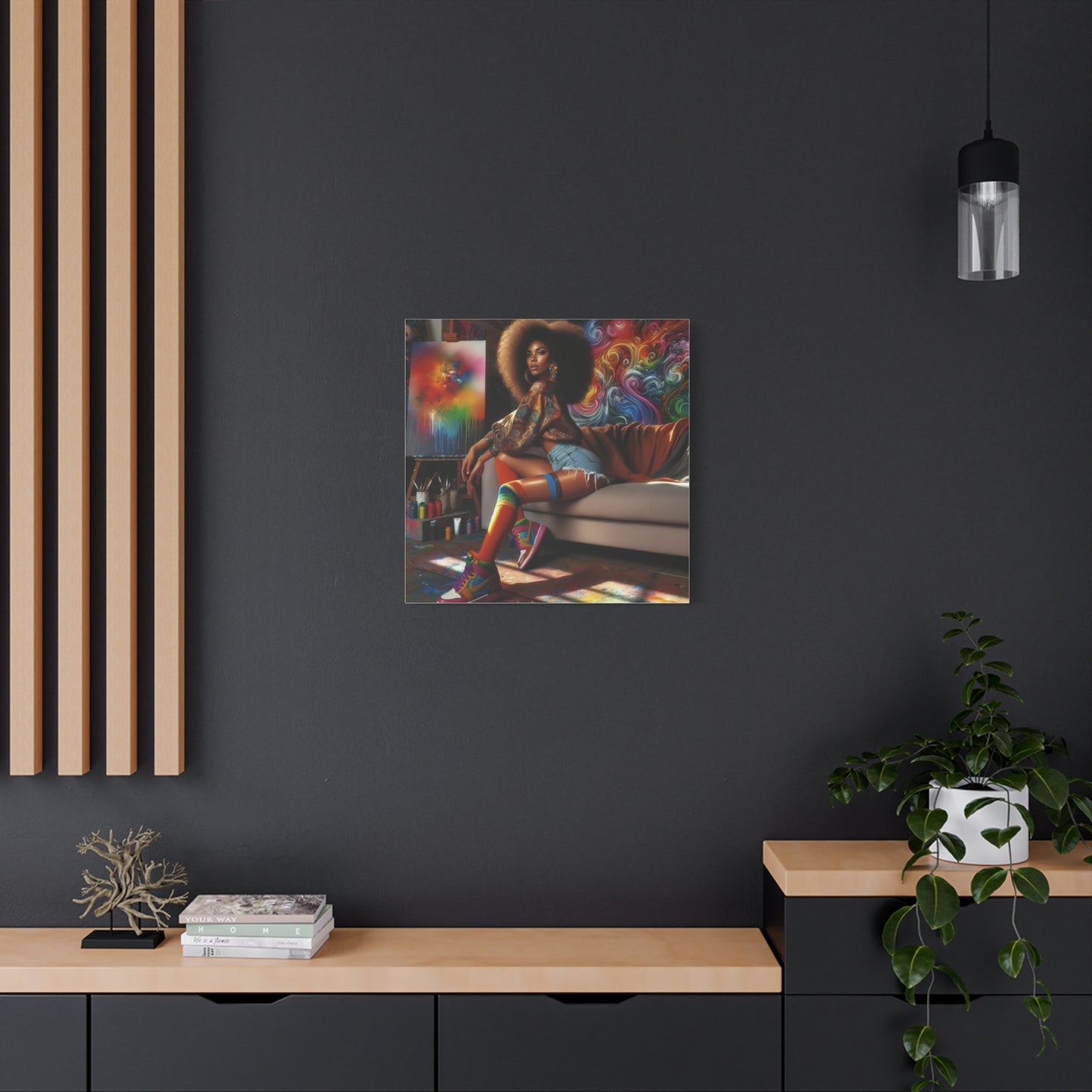 Beautiful Black Woman Canvas Art