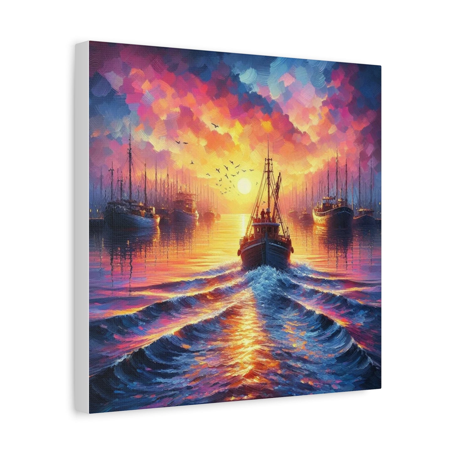 Canvas Print - Morning In the Harbor Wall Art