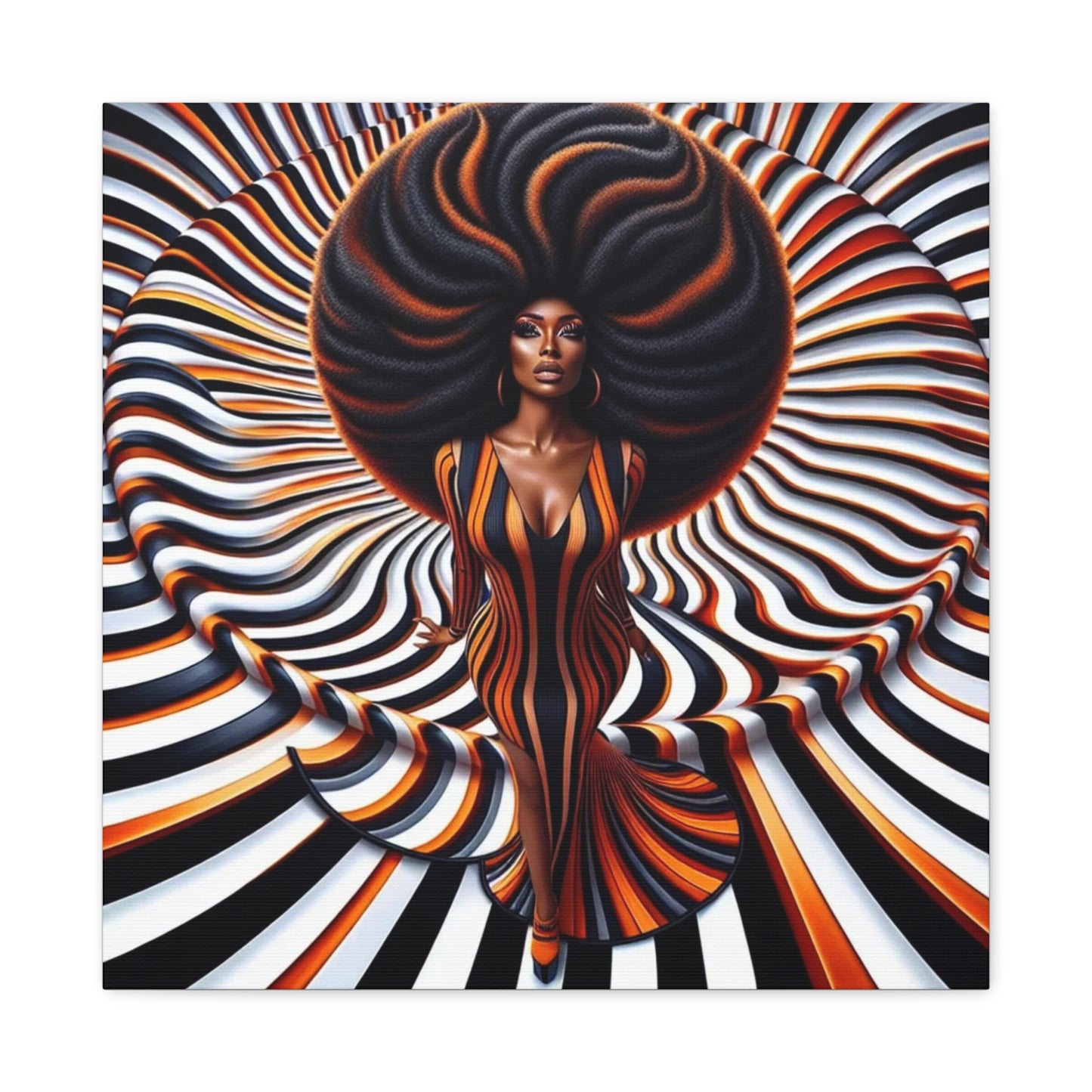 Beautiful Black Woman Canvas Art