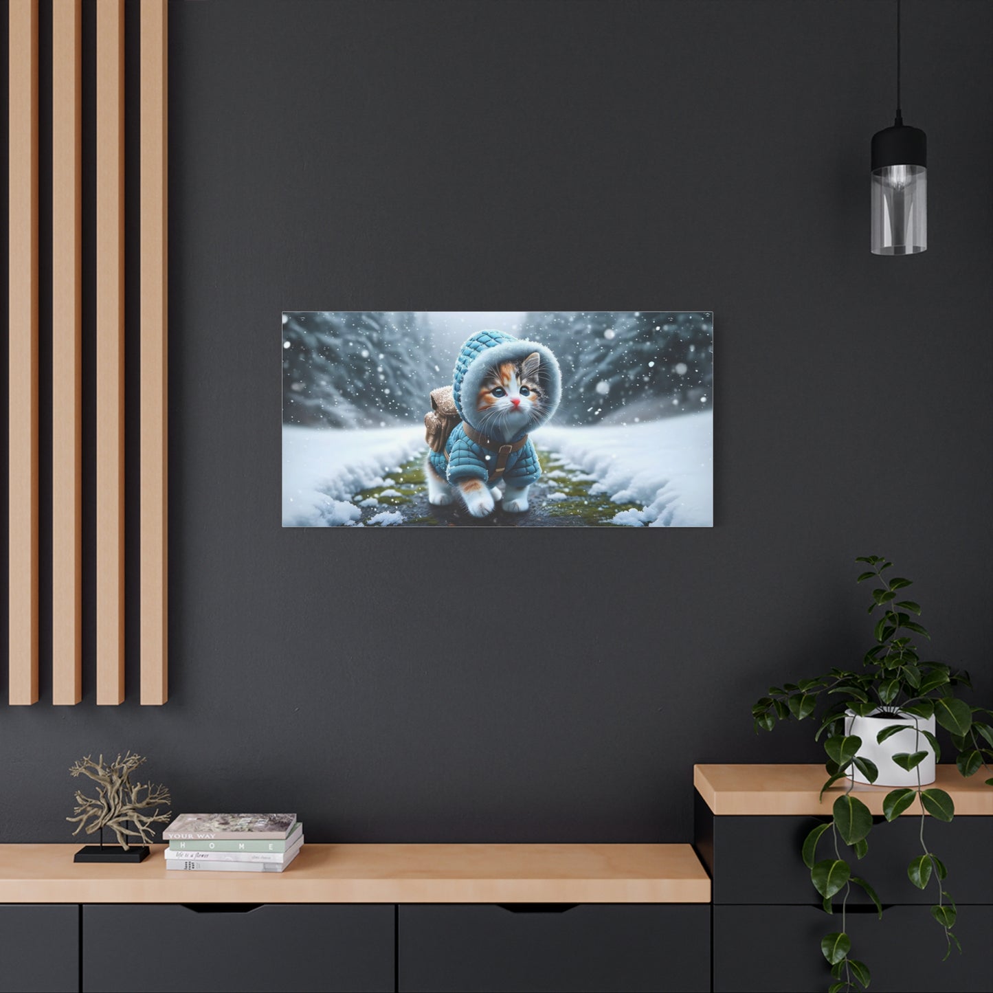 Kitten with a Coat Art