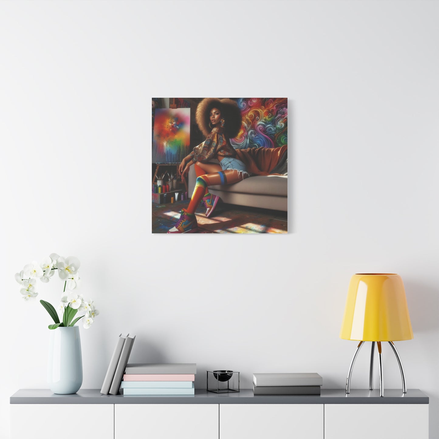 Beautiful Black Woman Canvas Art