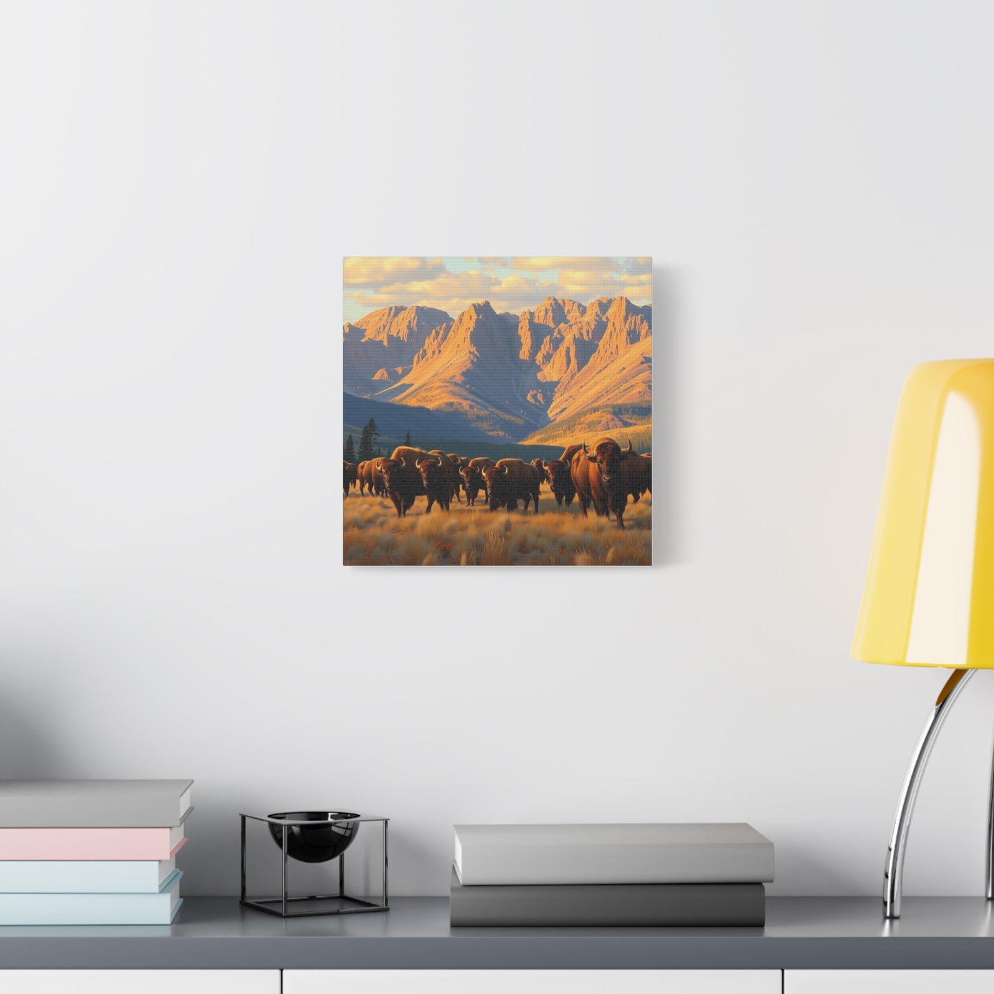 Canvas Print -Buffalo at the Black Hills Wall Art