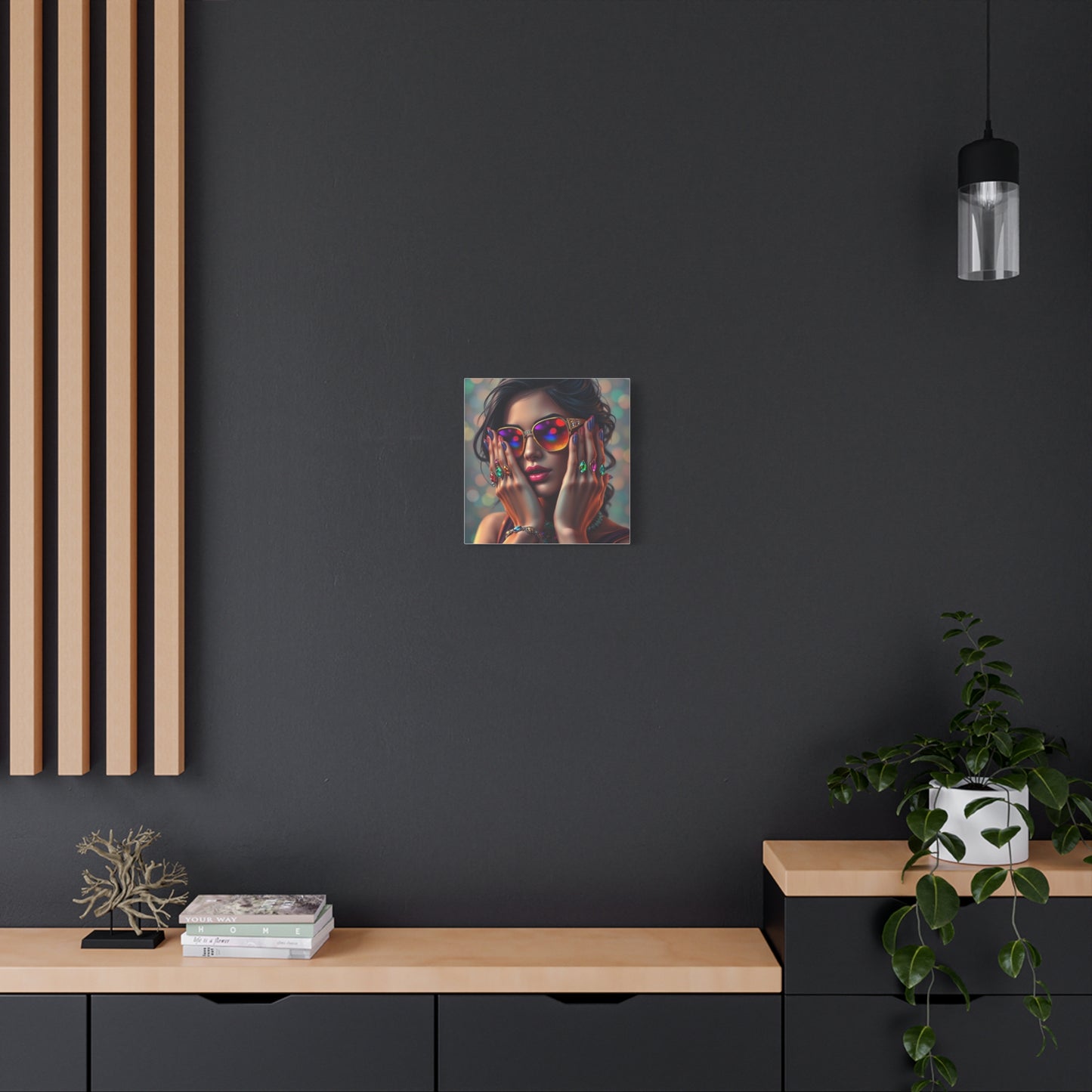 Lady in Jewels Abstract Art