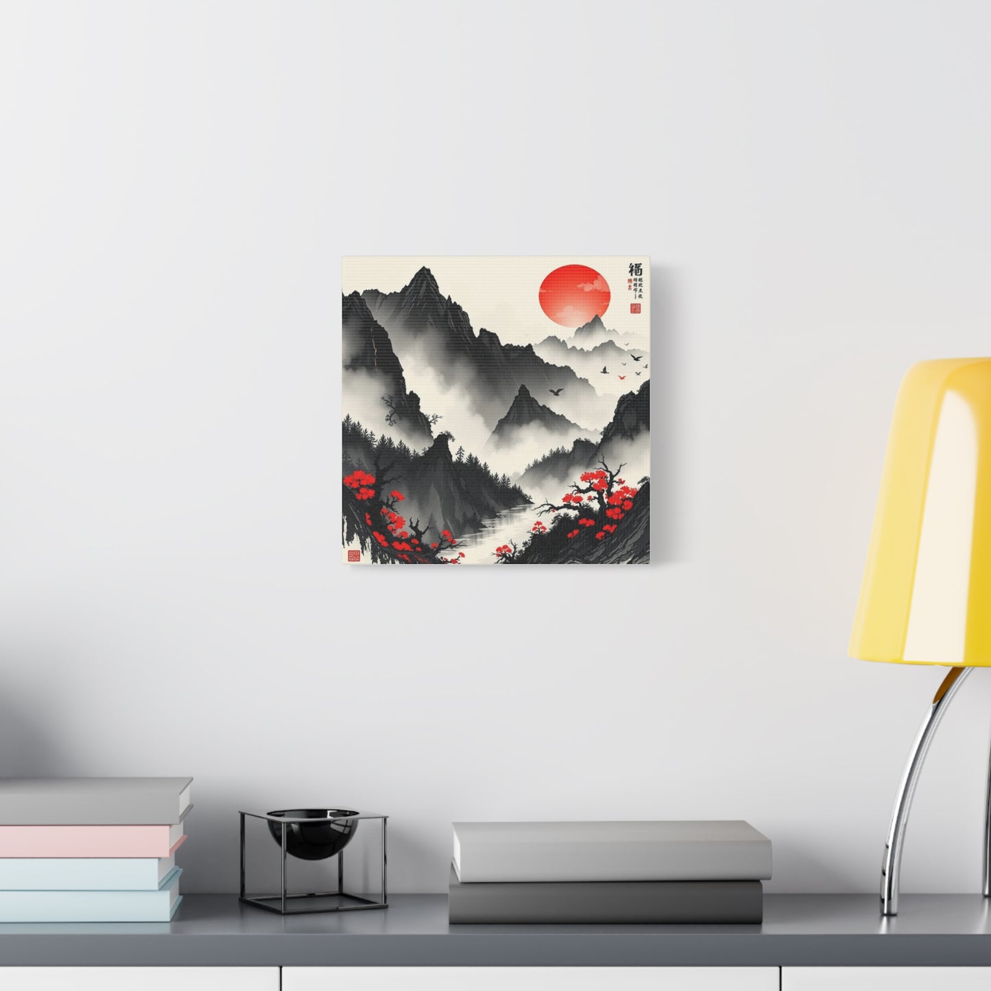 Fog on the Mountains Asian Abstract Art