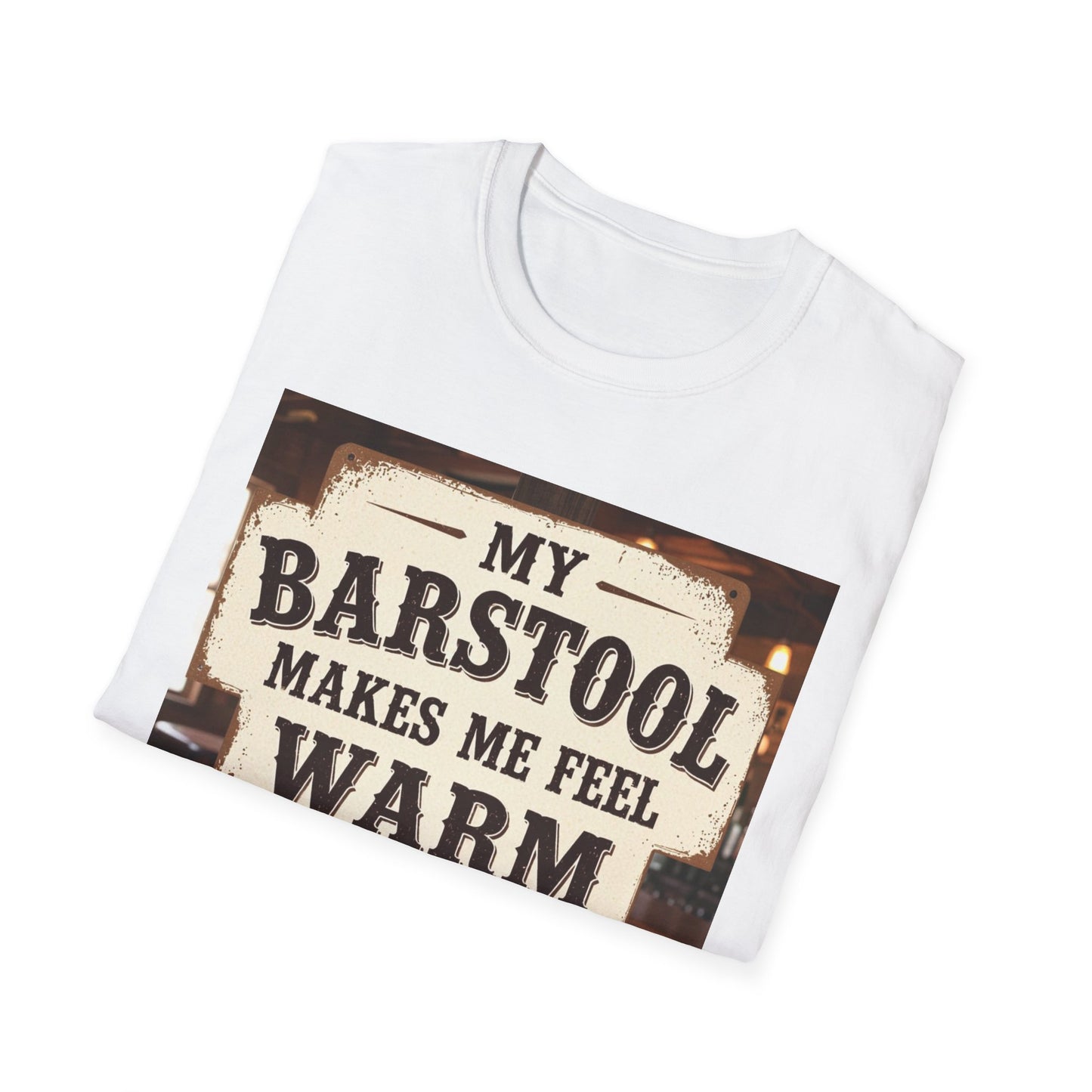My Barstool Makes Me Feel Warm and Safe Western Boho, Unisex T-Shirt,