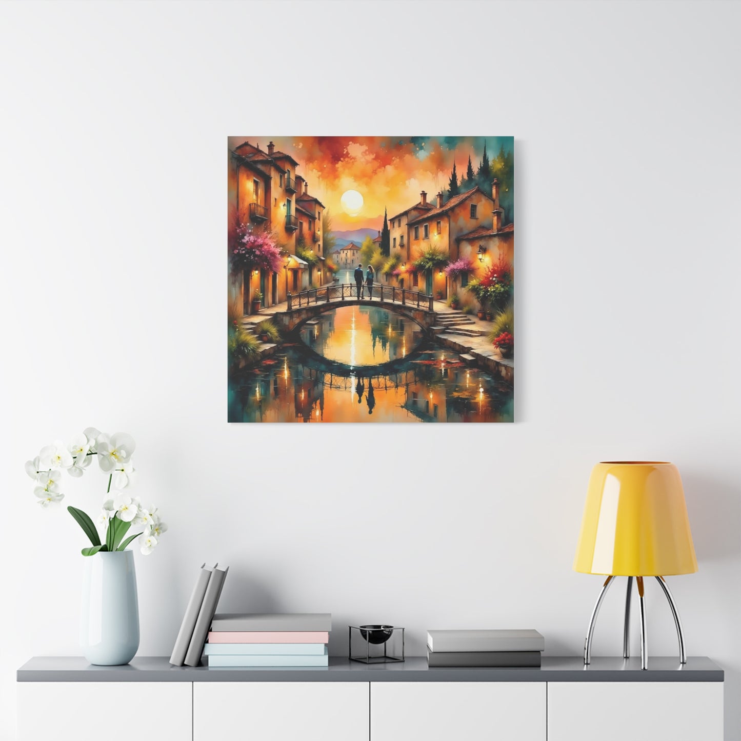 Date on the Bridge Abstract Art