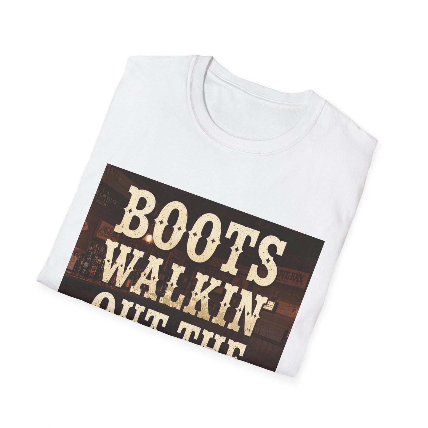 Boots Walkin Out the Door Western Boho, Unisex T-Shirt,