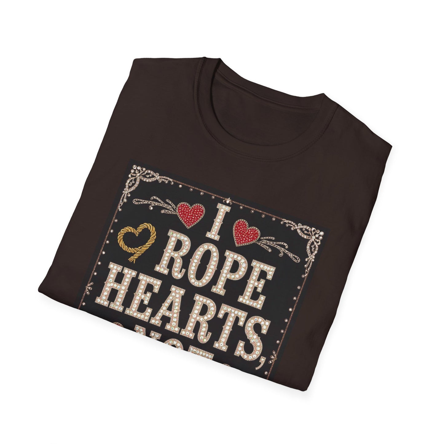 I Rope Hearts Not Cattle Western Boho, Unisex T-Shirt,