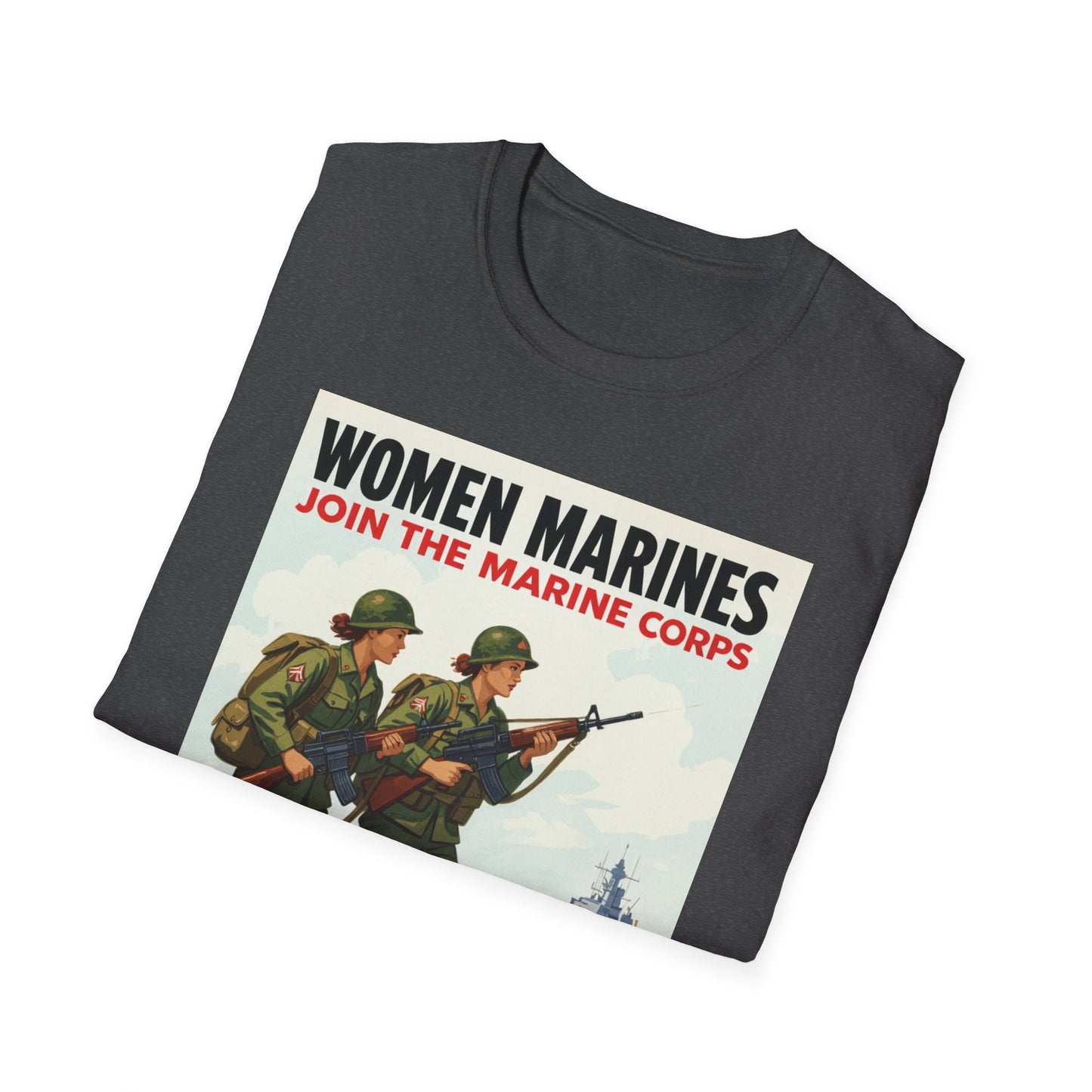 Women Marines Because We Like It Hard, Unisex T-Shirt,