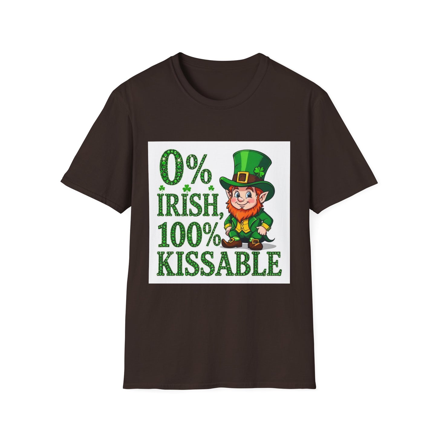 0% Irish 100% Kissable...Funny Saint Patty's Day T-Shirt