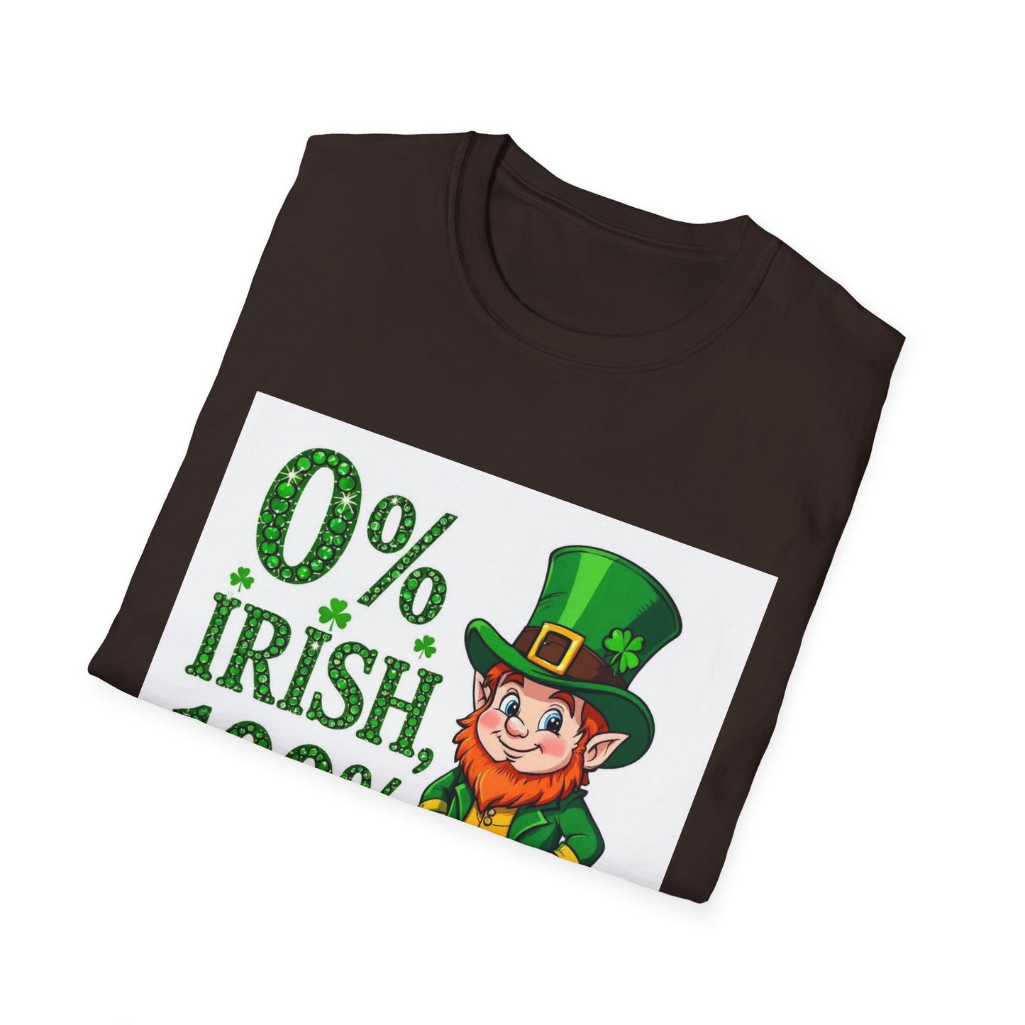 0% Irish 100% Kissable...Funny Saint Patty's Day T-Shirt