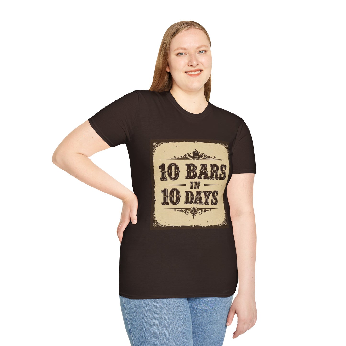10 bars In 10 Days Western Boho, Unisex T-Shirt,