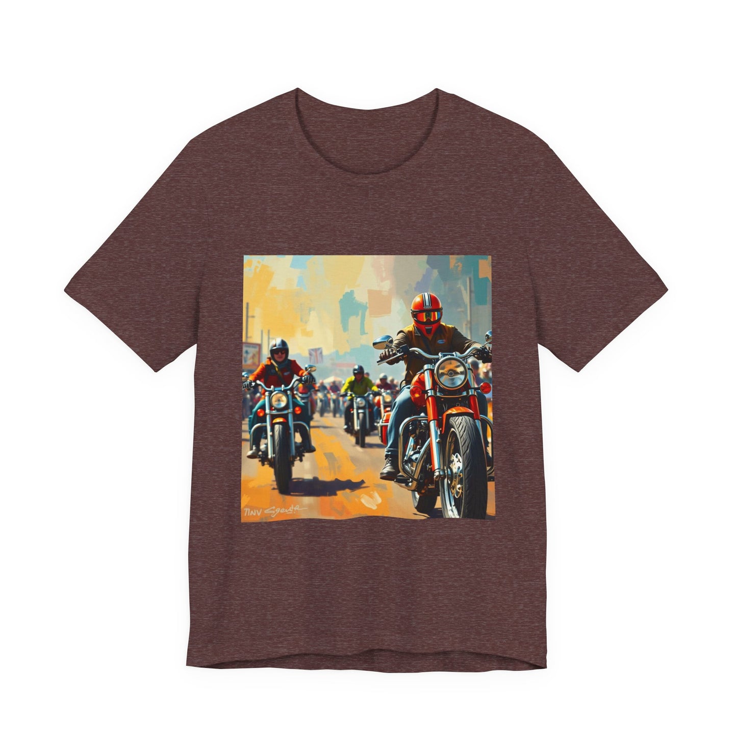 Black Hills Bikers in Sturgis Abstract Tee 1