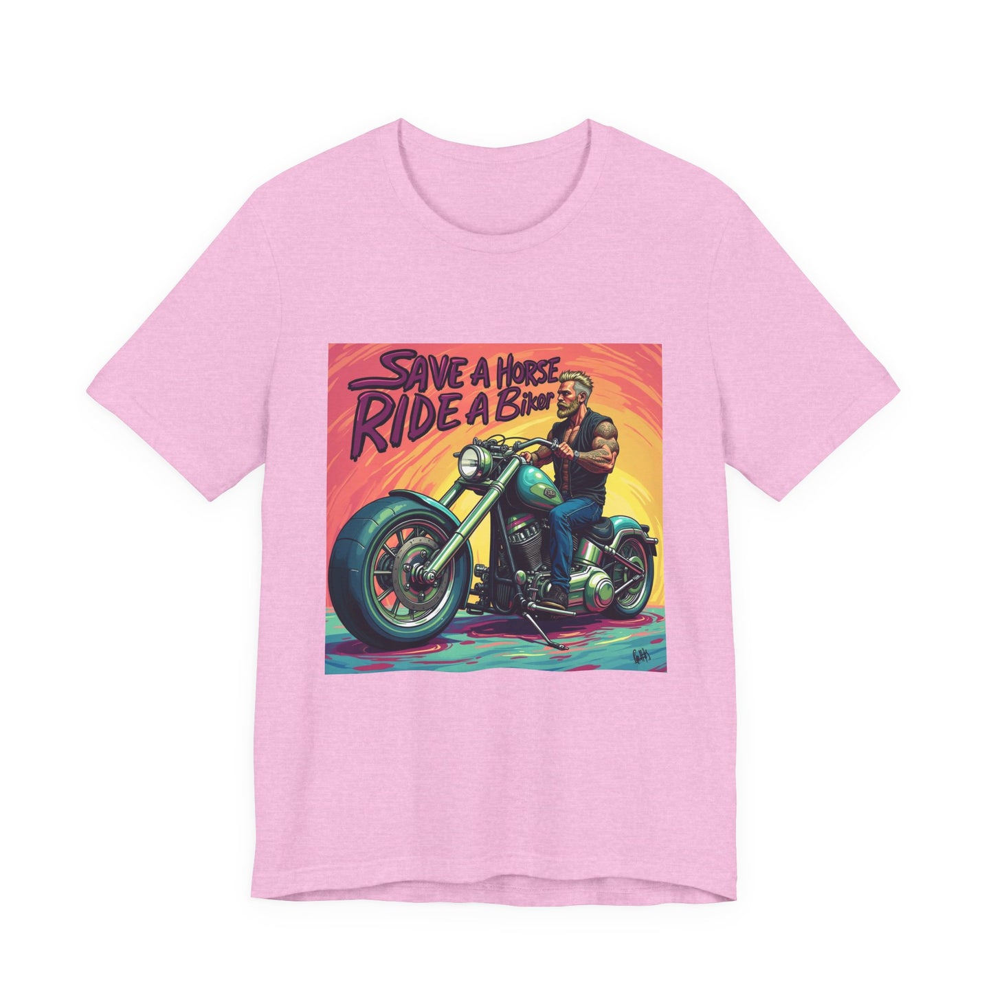 Save a Horse Ride a Biker Tee 3