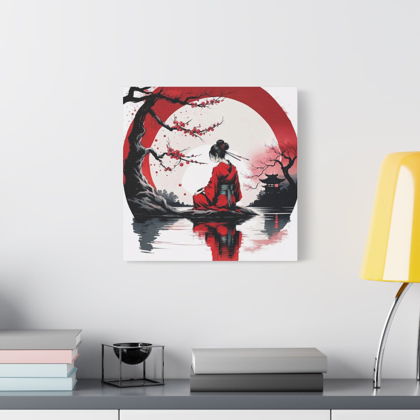 Geisha Asian Abstract Art
