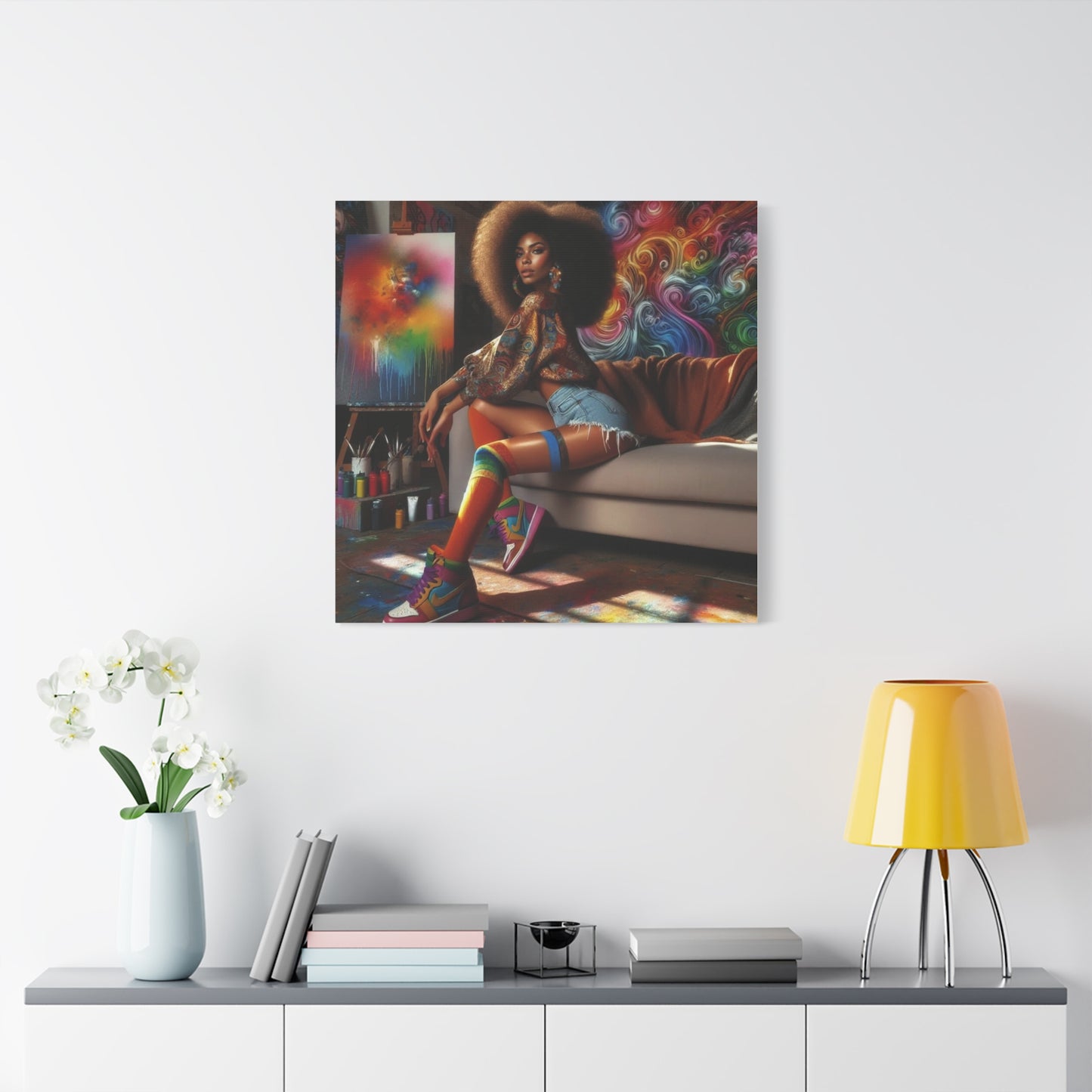 Beautiful Black Woman Canvas Art