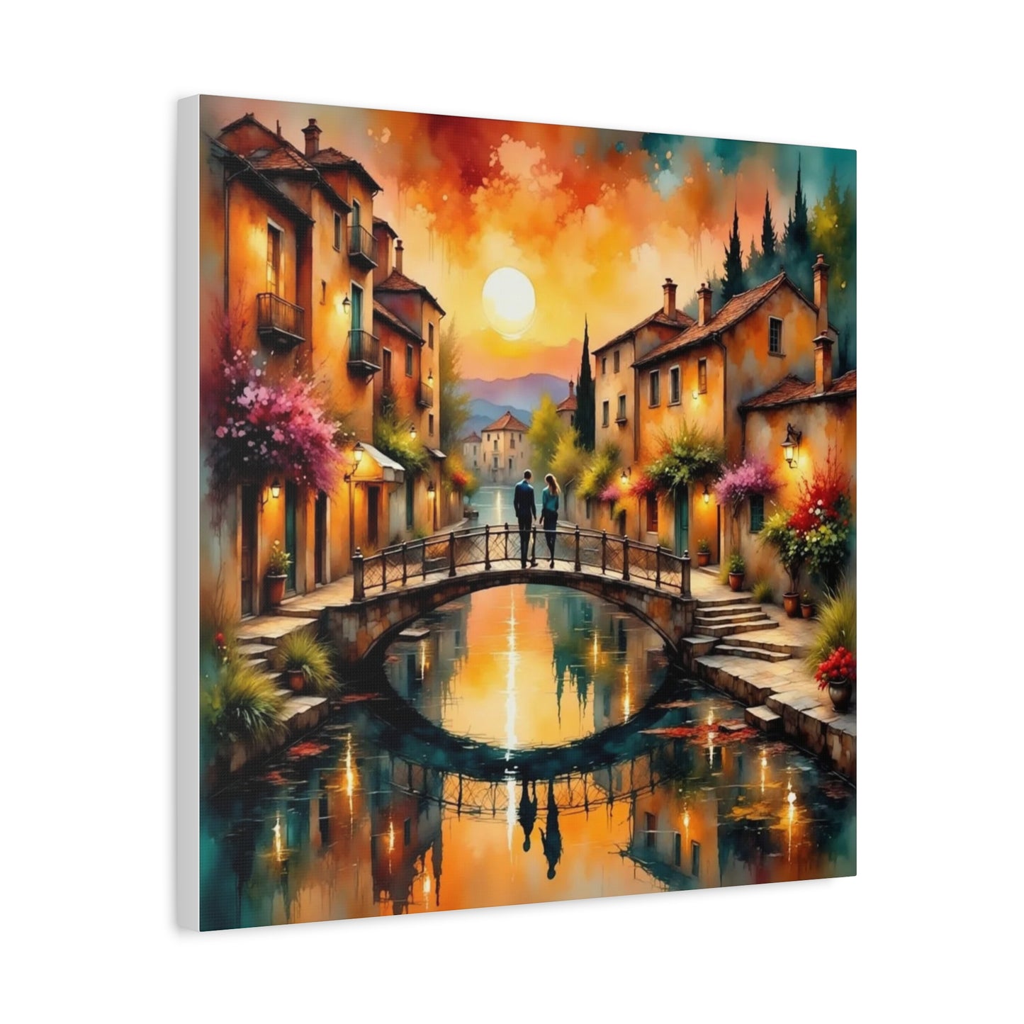 Date on the Bridge Abstract Art