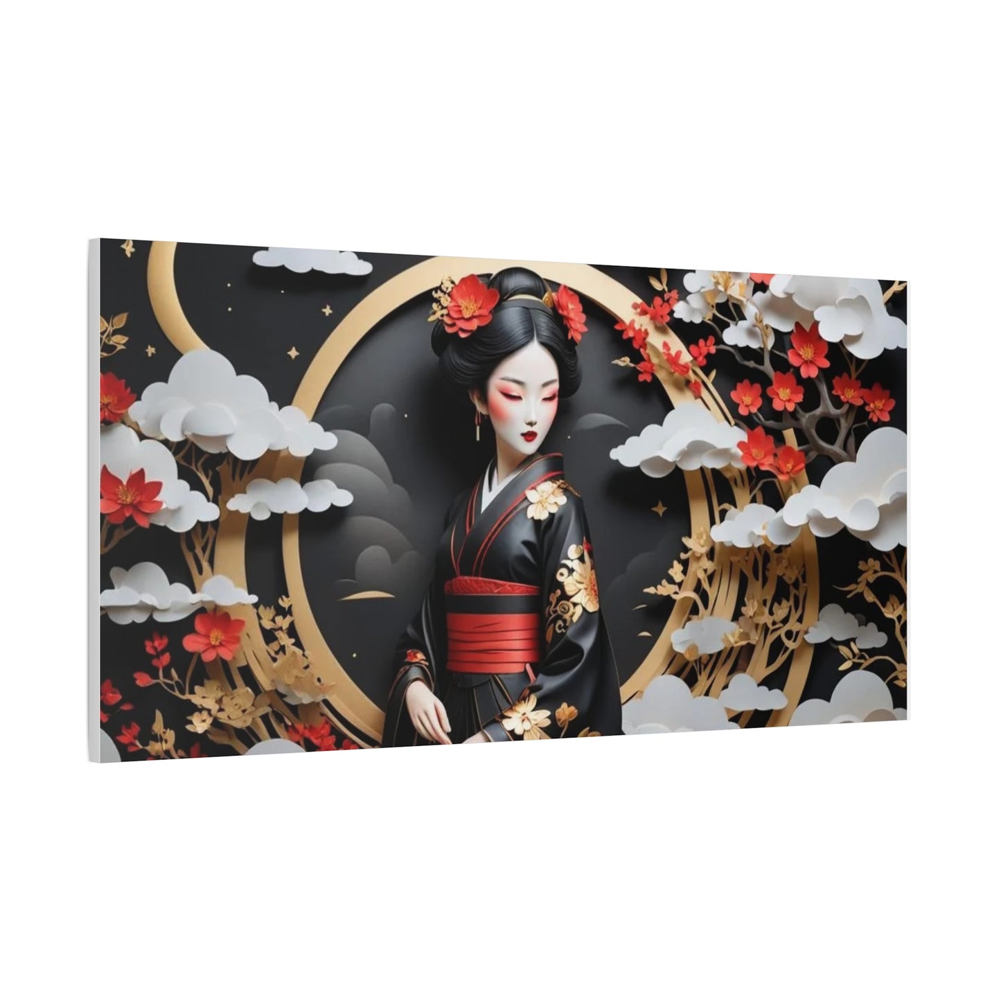 Geisha Asian Abstract Art