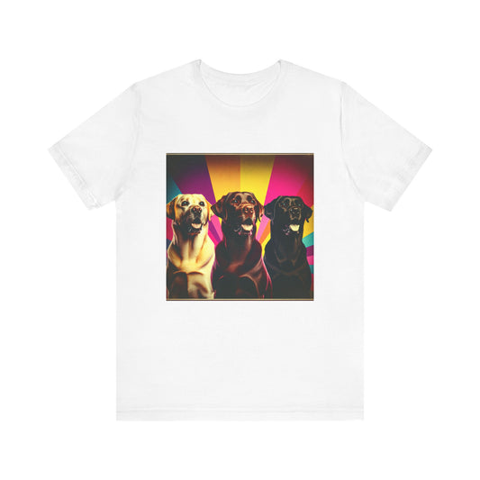 Retro Colorful Labrador Retrievers Tee - Unisex Shirt