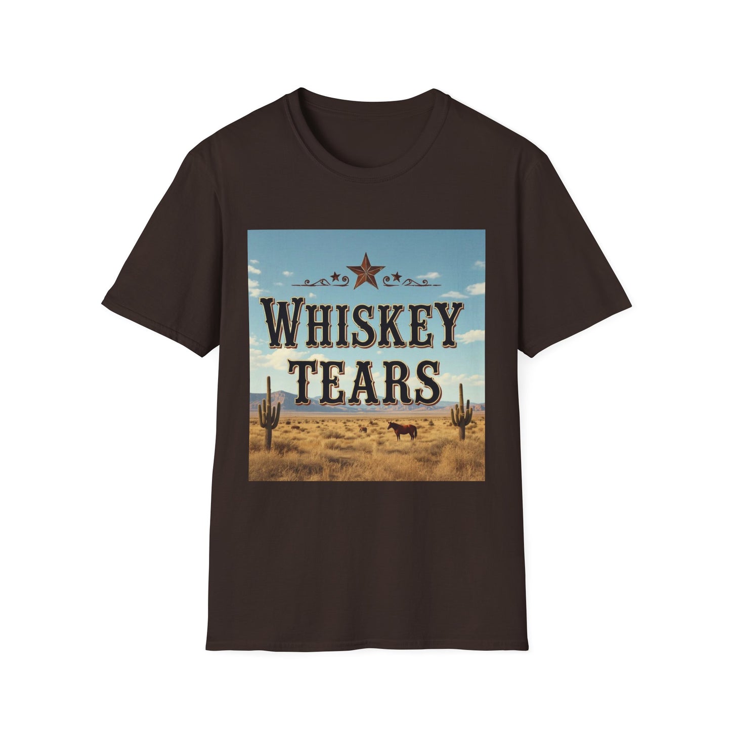 Whiskey Tears Western Boho, Unisex T-Shirt,