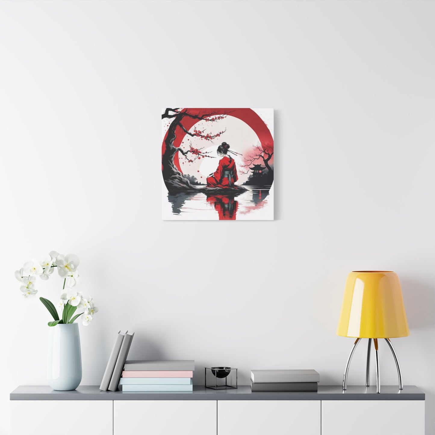 Geisha Asian Abstract Art