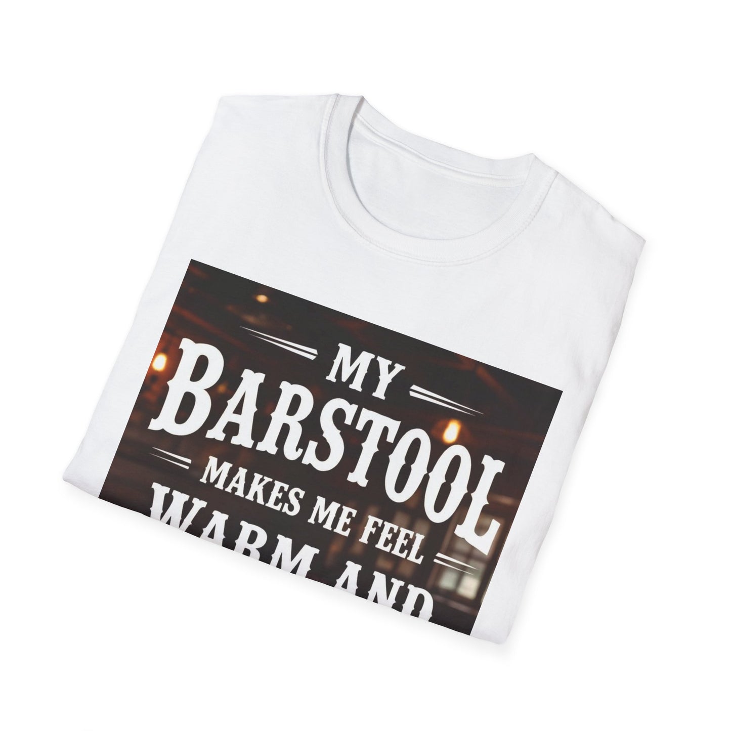 My Barstool Makes Me Feel Warm and Safe Western Boho, Unisex T-Shirt,