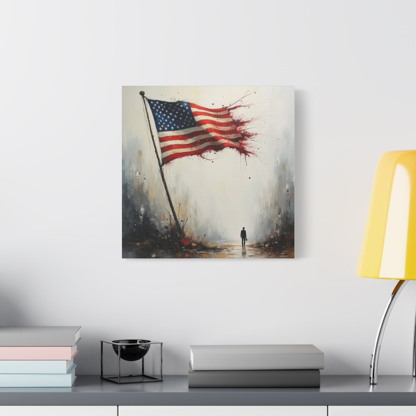 Tattered Flag Abstract Art