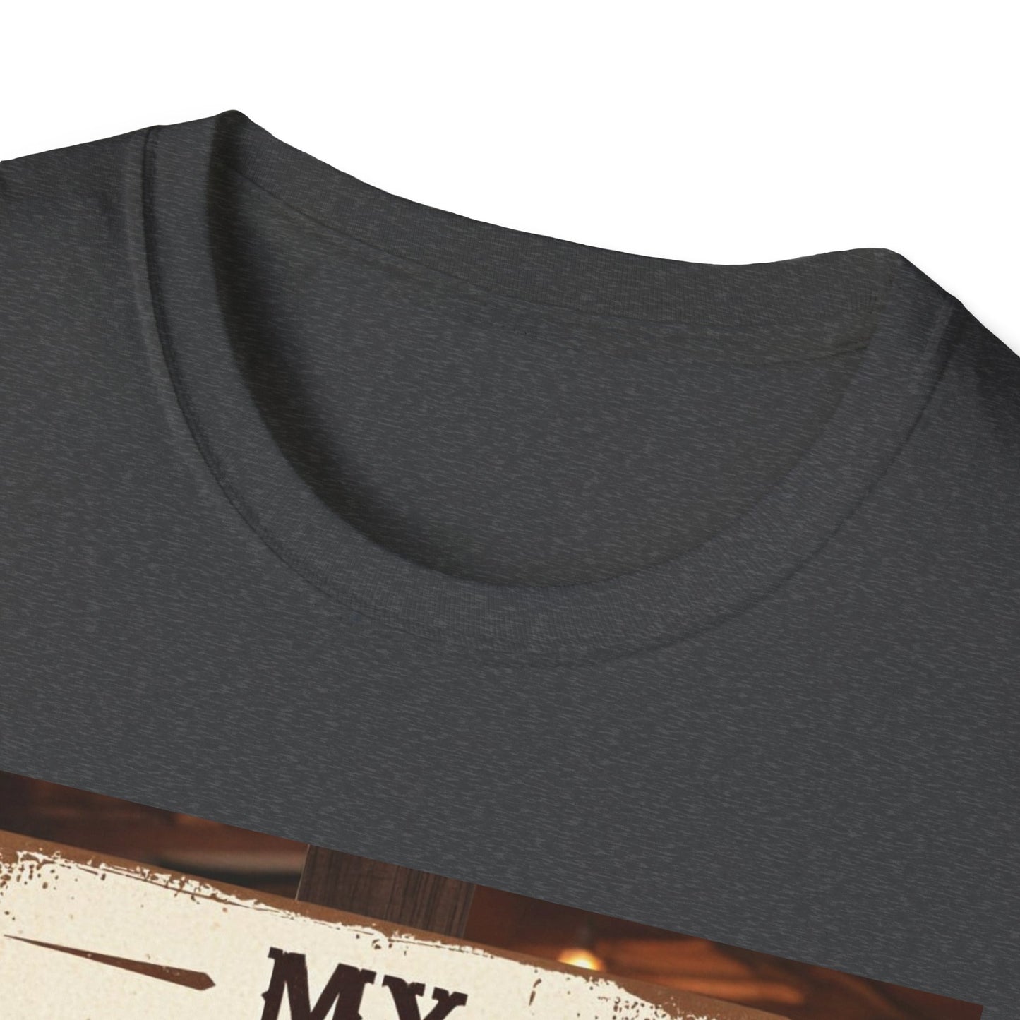 My Barstool Makes Me Feel Warm and Safe Western Boho, Unisex T-Shirt,