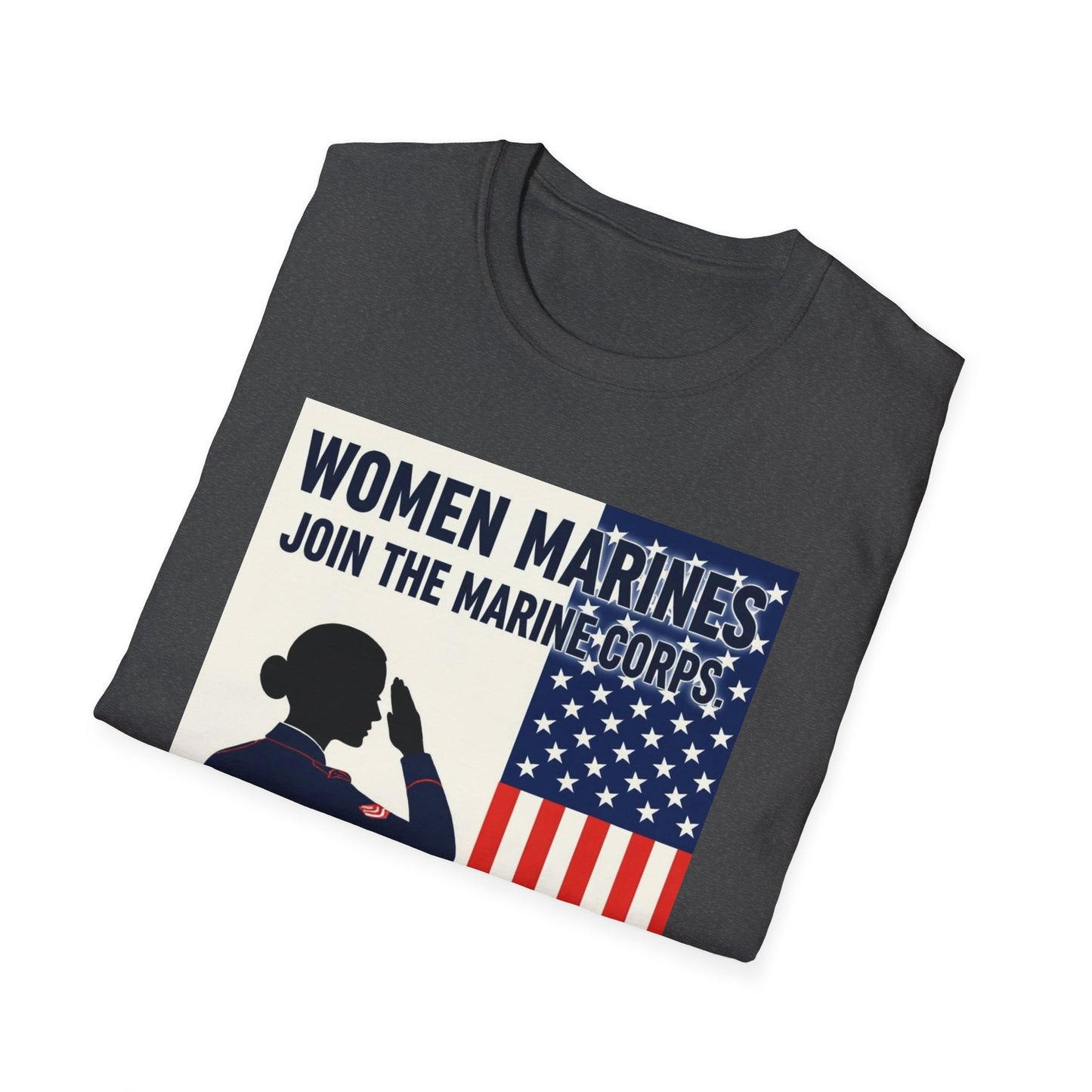 Women Marines Because We Like It Hard, Unisex T-Shirt,