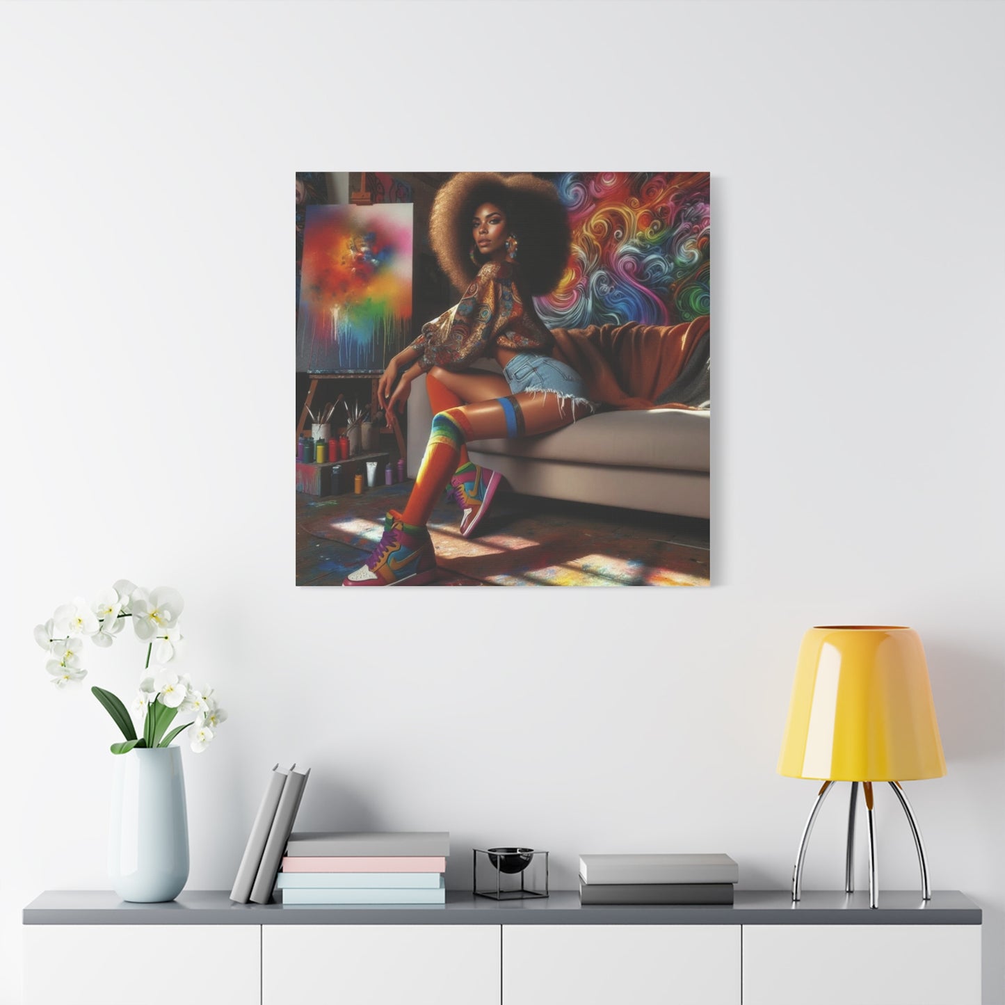 Beautiful Black Woman Canvas Art