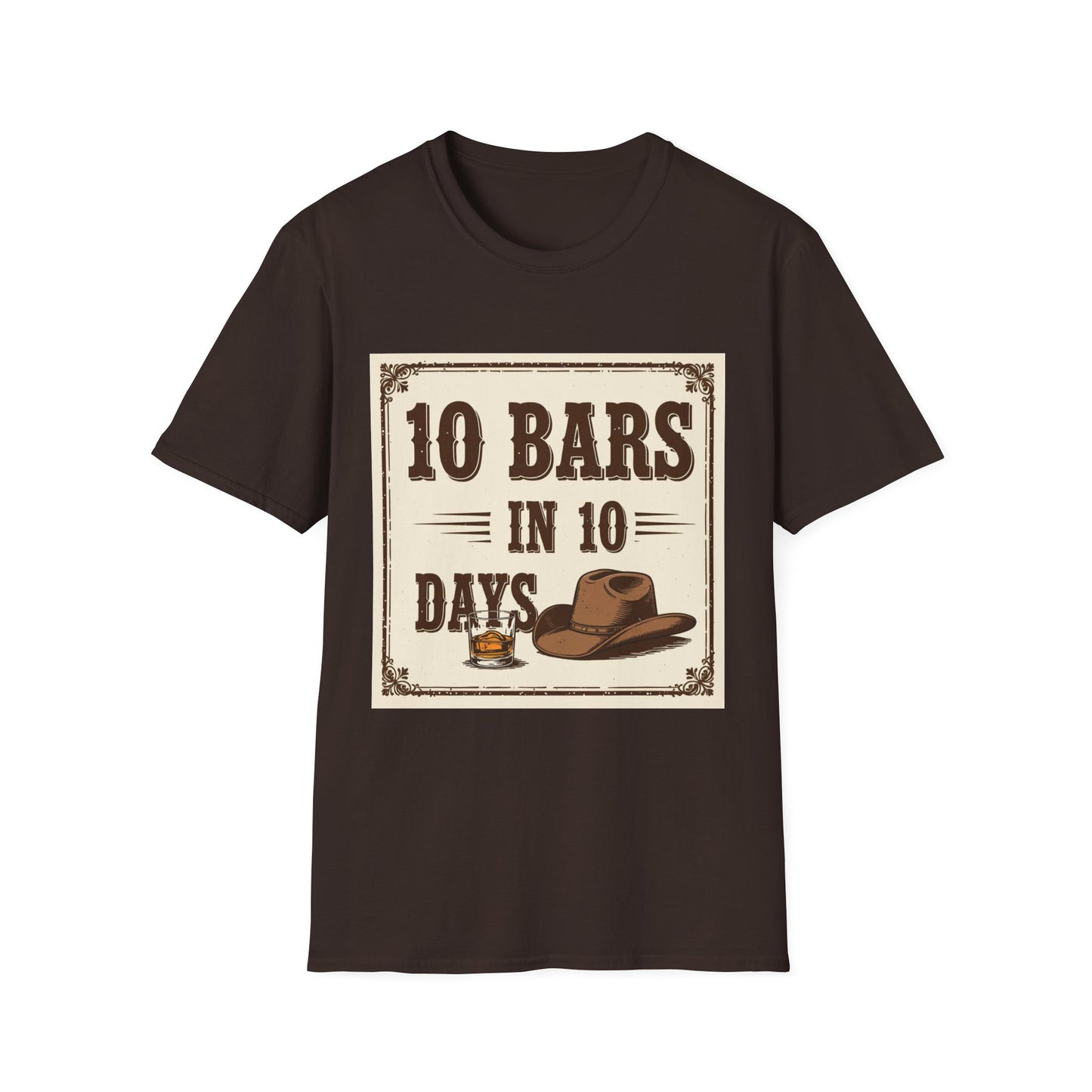 10 bars In 10 Days Western Boho, Unisex T-Shirt,