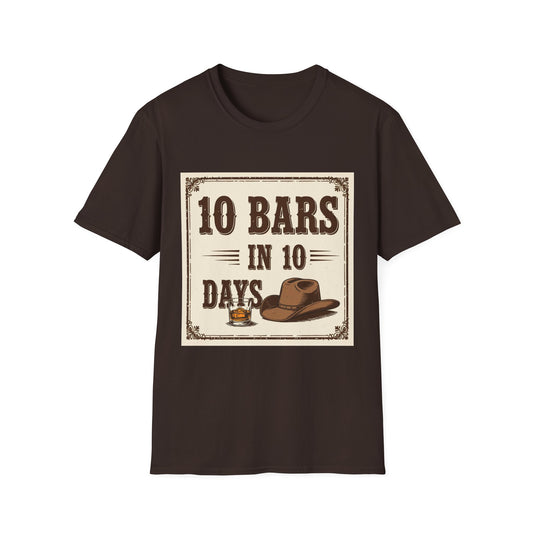 10 bars In 10 Days Western Boho, Unisex T-Shirt,