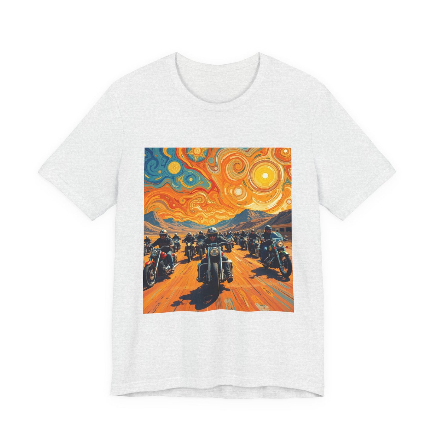 Black Hills Bikers in Sturgis Abstract Tee