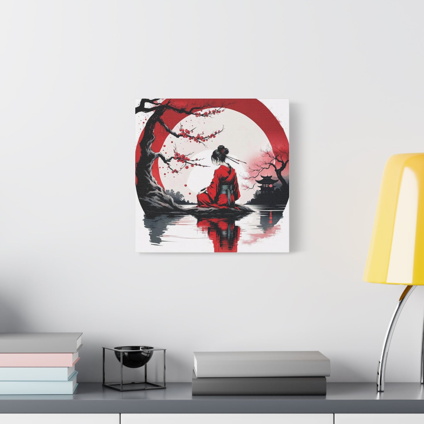 Geisha Asian Abstract Art