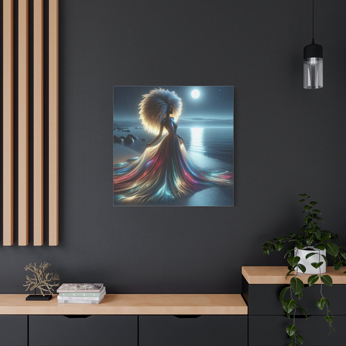Beautiful Black Woman Canvas Art