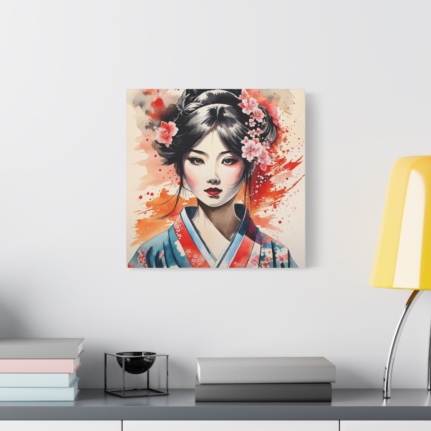 Geisha Asian Abstract Art