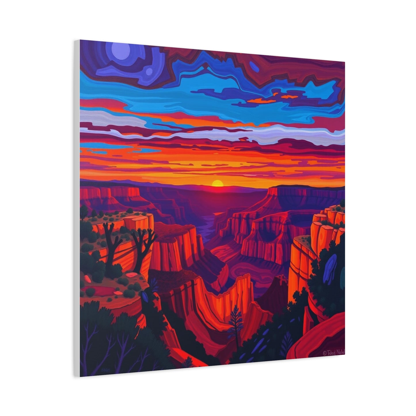 Canvas Print - Grand Canyon Abstract Art 2
