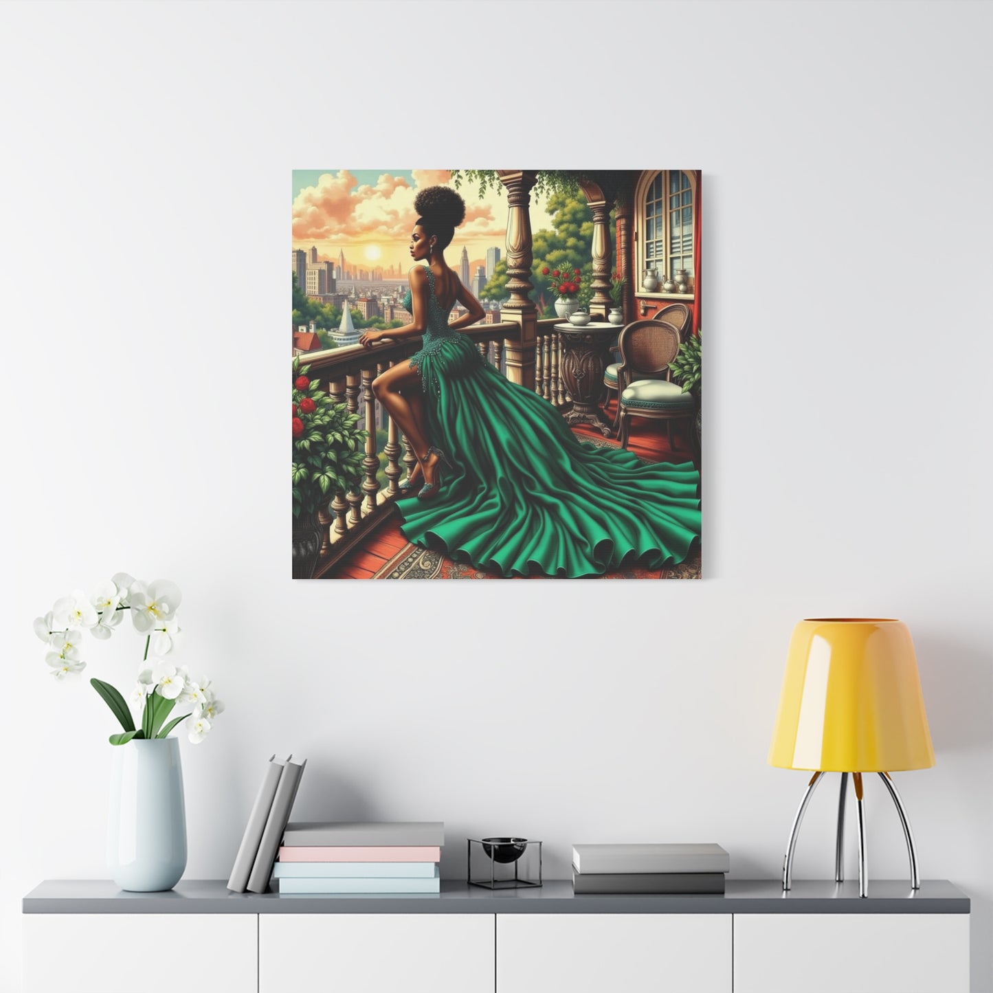 Beautiful Black Woman Canvas Art