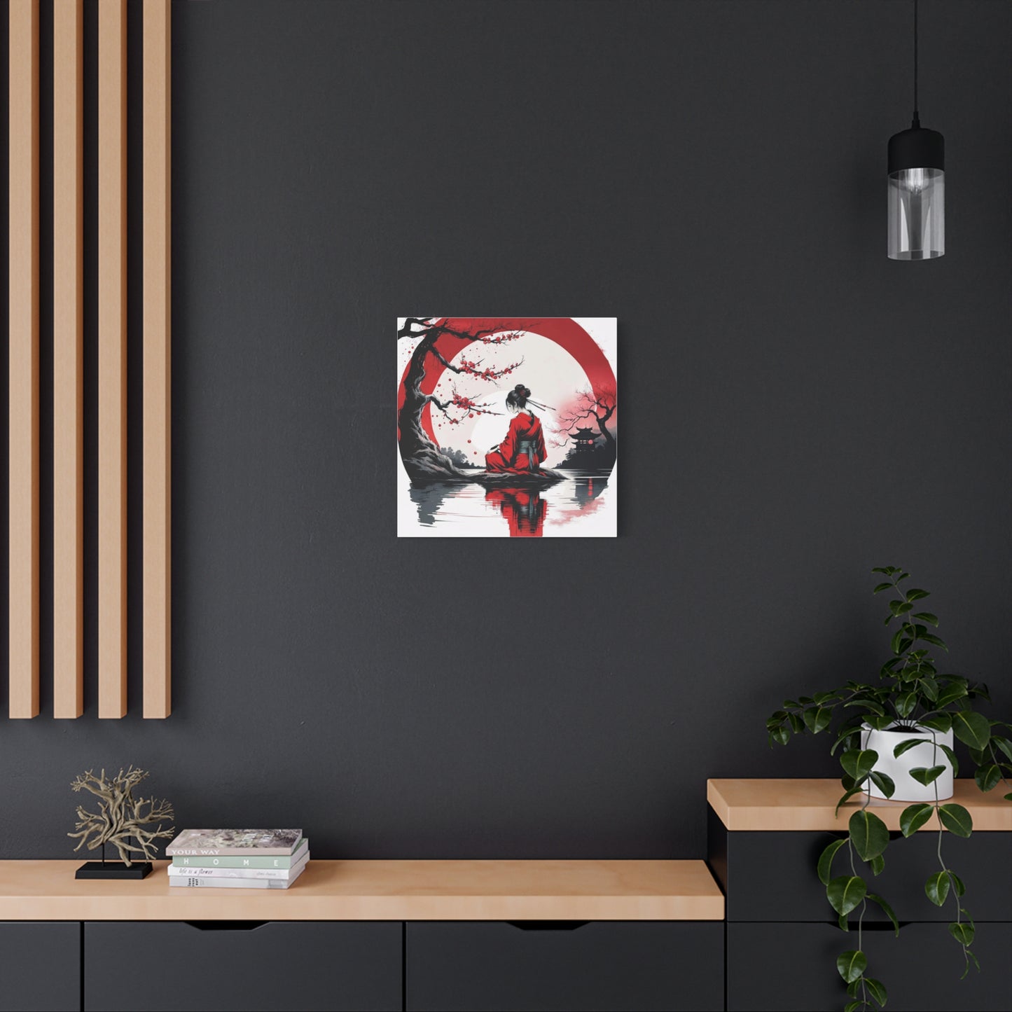 Geisha Asian Abstract Art