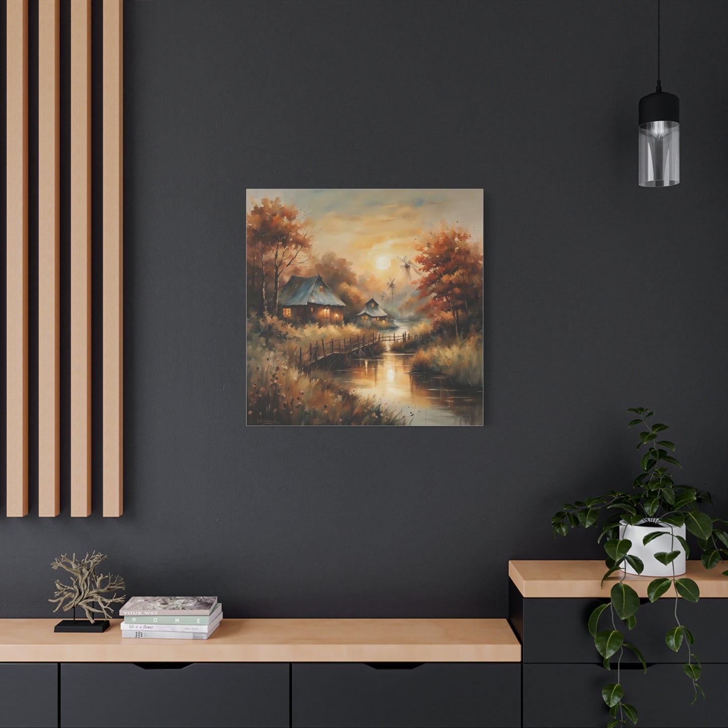 Canvas Print - Golden Hours at the Village Wall Art