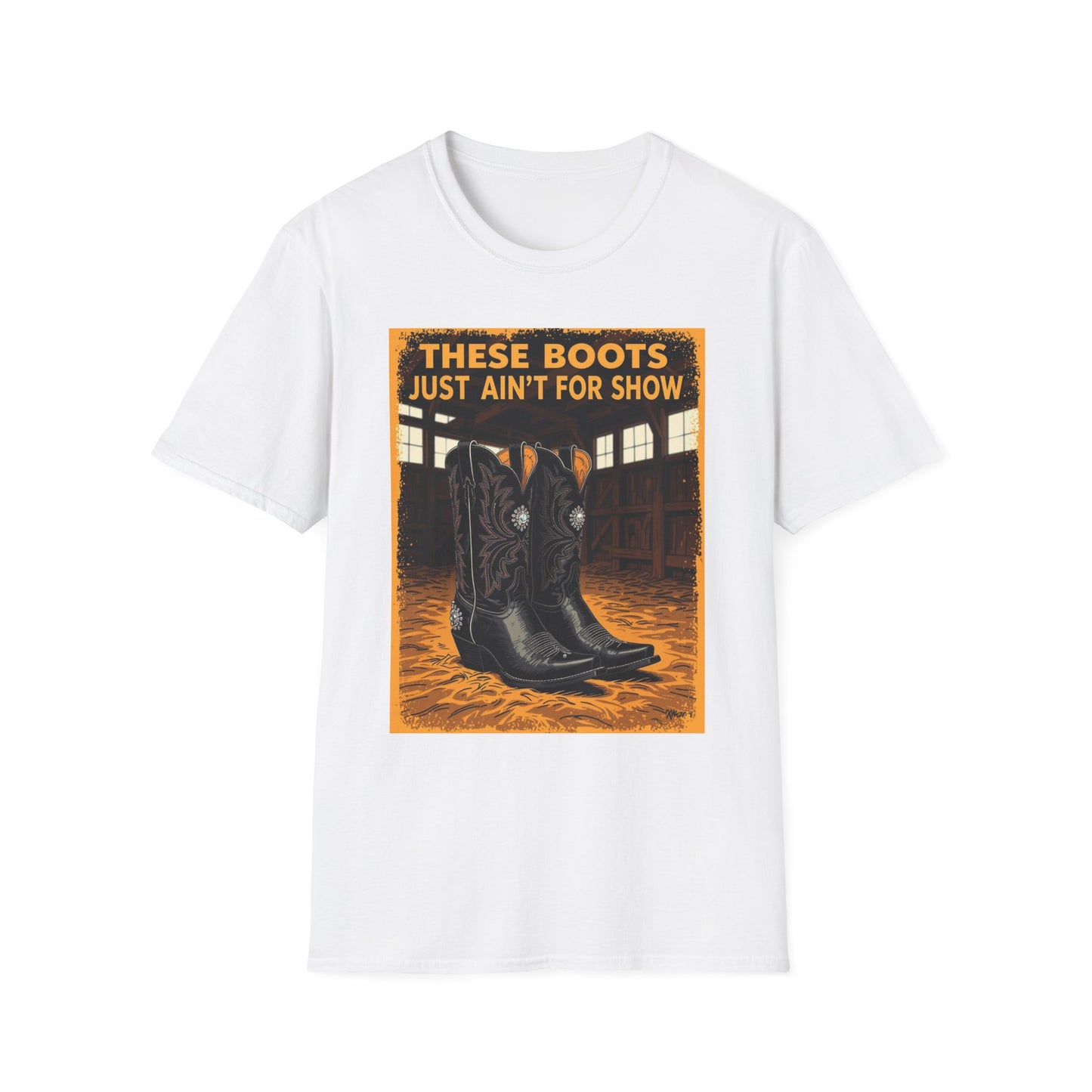 These Boots Just Ain't for Show Western Boho, Unisex T-Shirt,