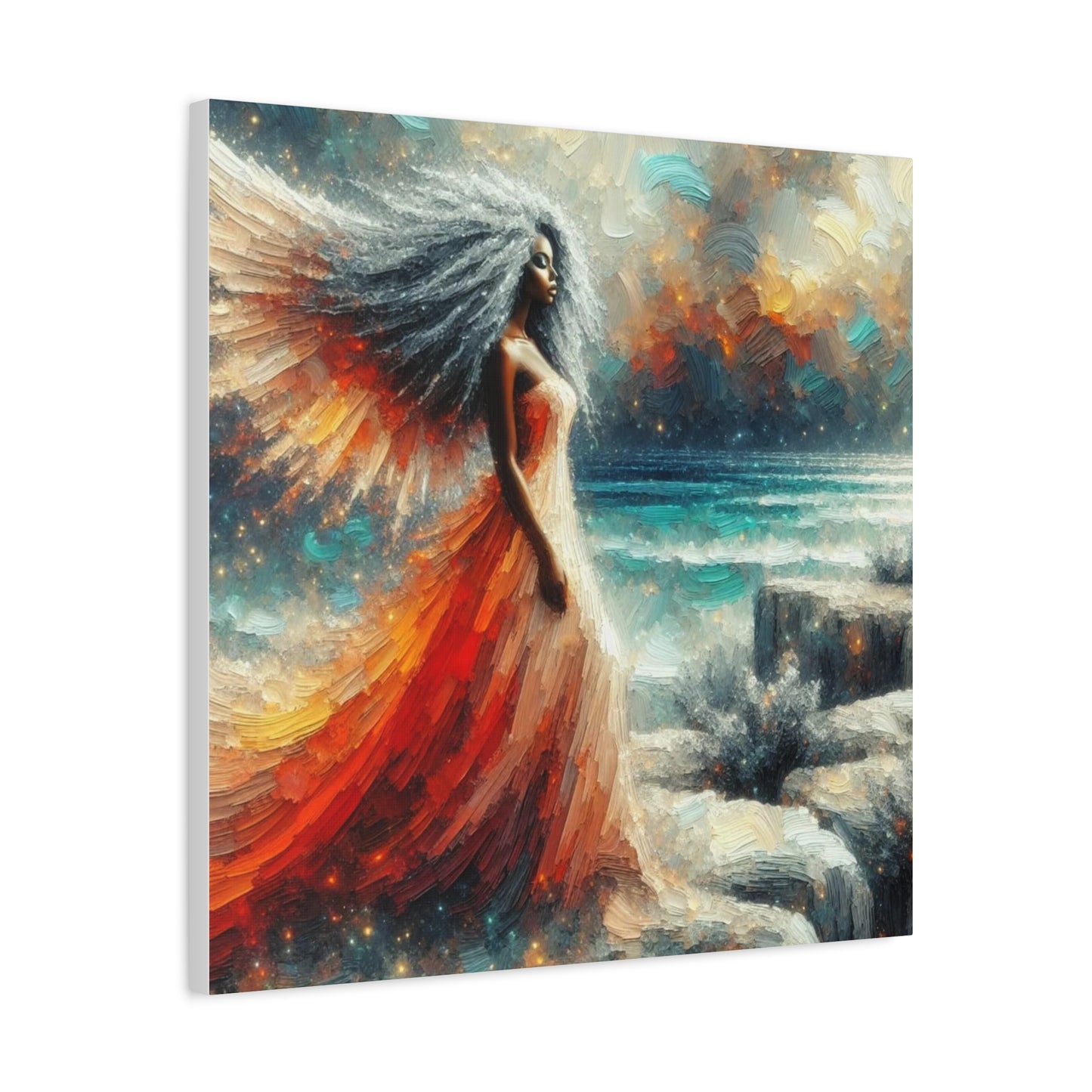 Beautiful Black Woman Canvas Art