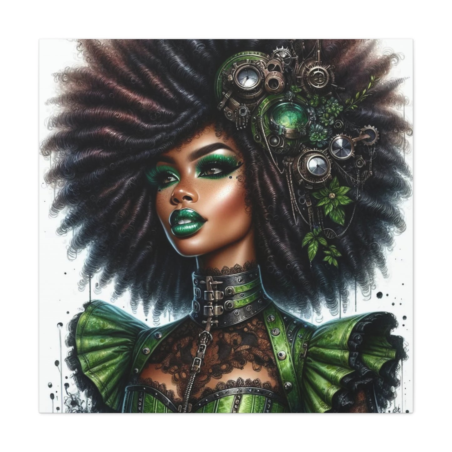 Beautiful Black Woman Canvas Art