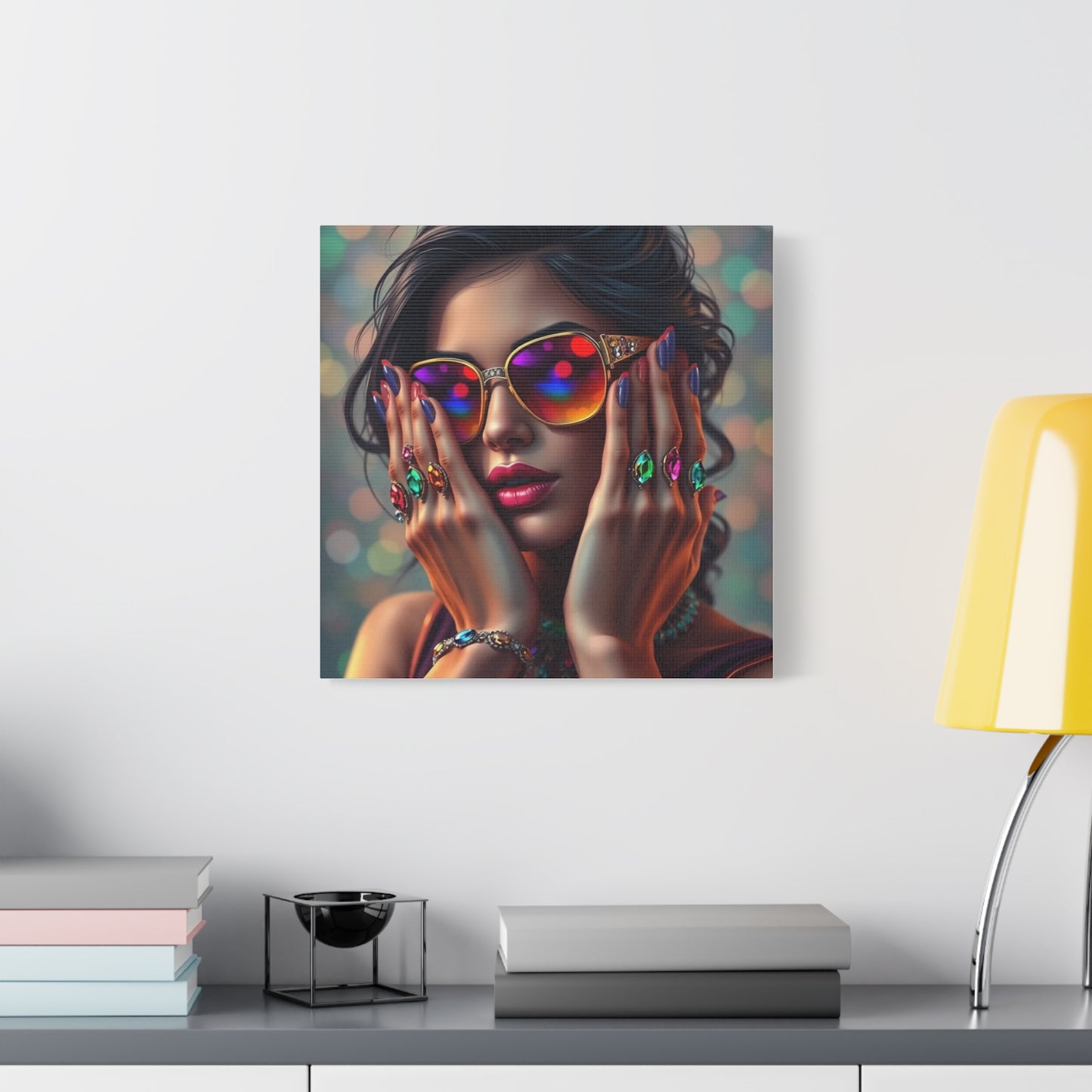 Lady in Jewels Abstract Art