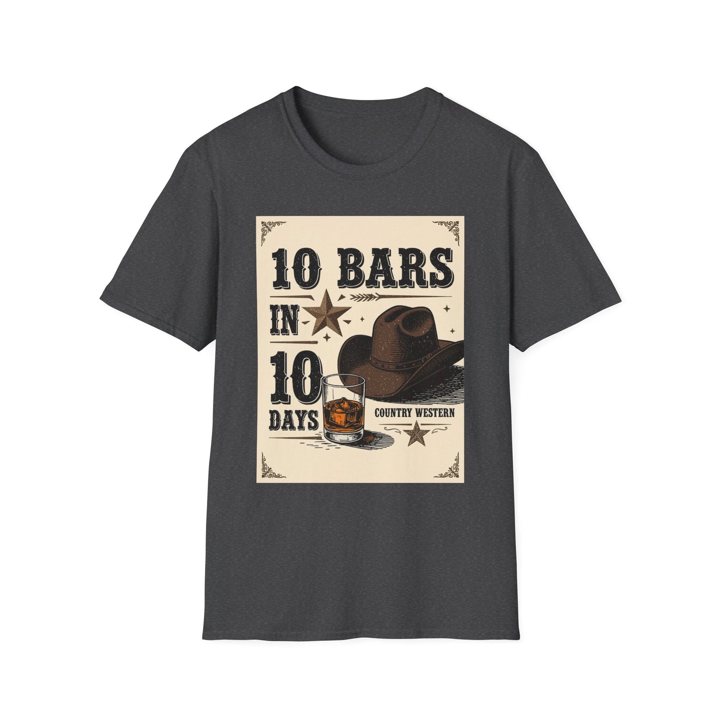 10 bars In 10 Days Western Boho, Unisex T-Shirt,