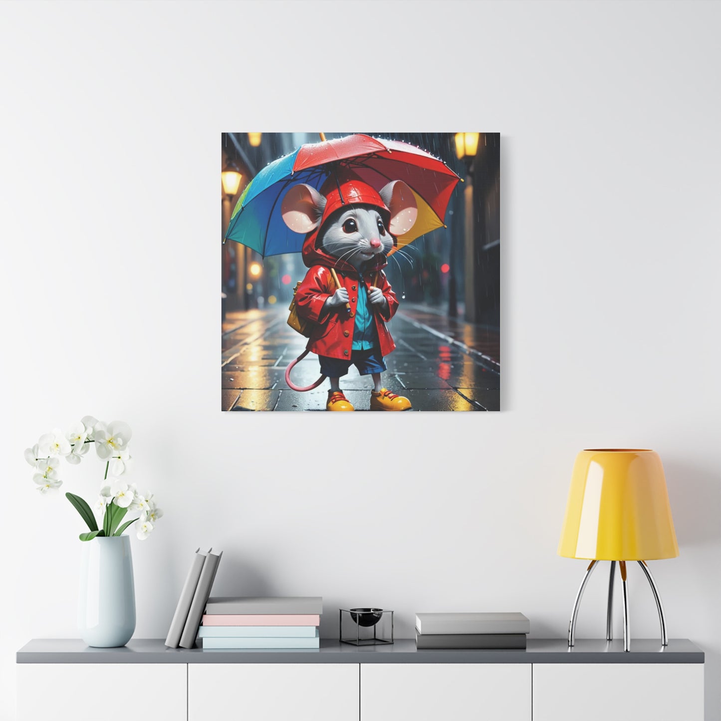 Mouse in the Rain Art