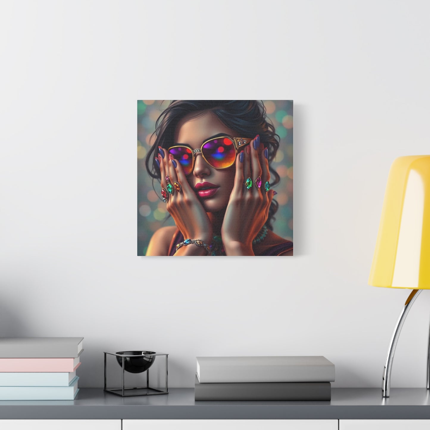 Lady in Jewels Abstract Art