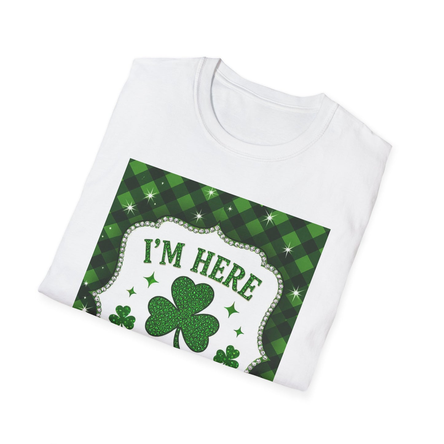 I'm Here For the Shenanigans... Saint Patty's Day Funny T-Shirt — St. Patrick's Day Humor Tee