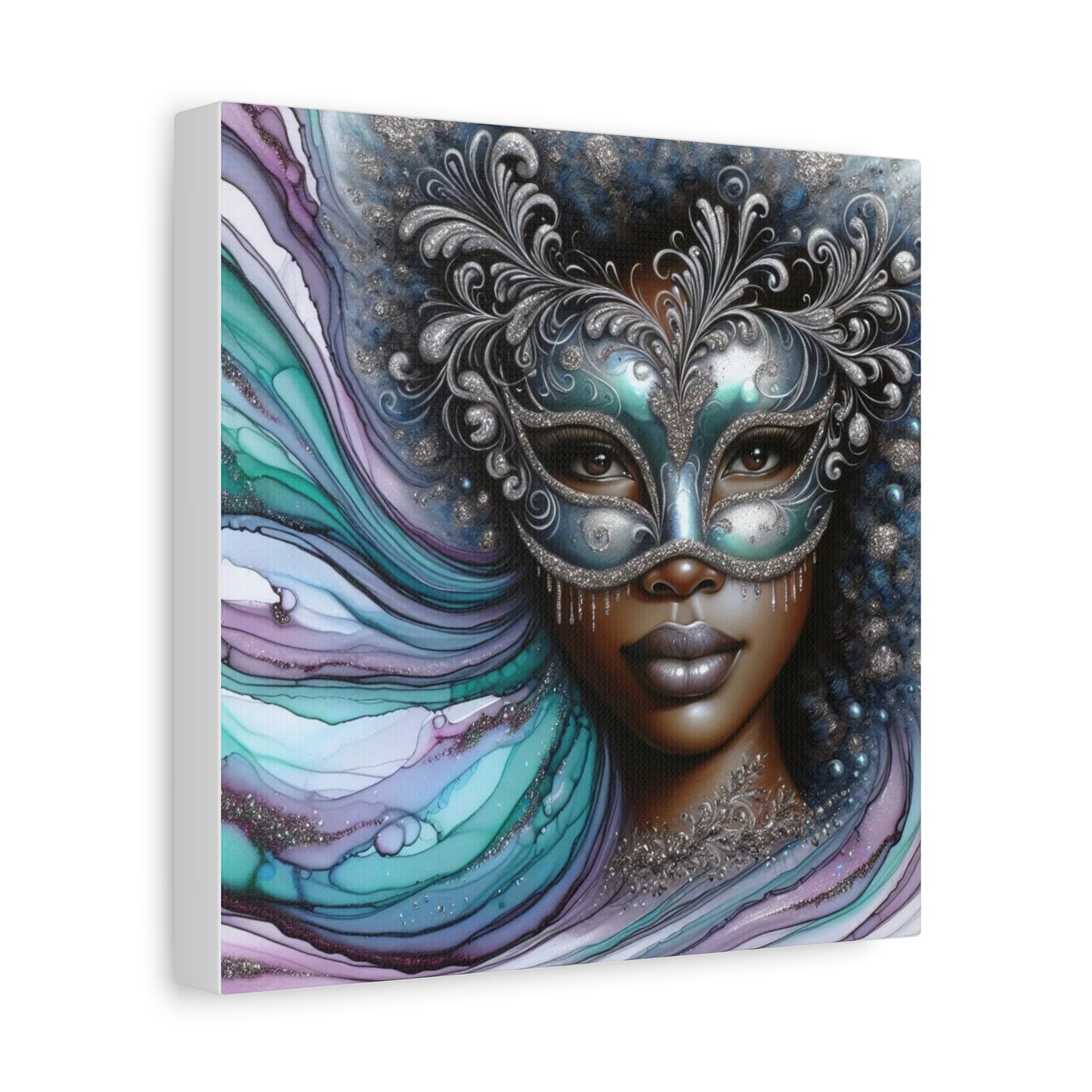 Beautiful Black Woman Abstract Canvas Art